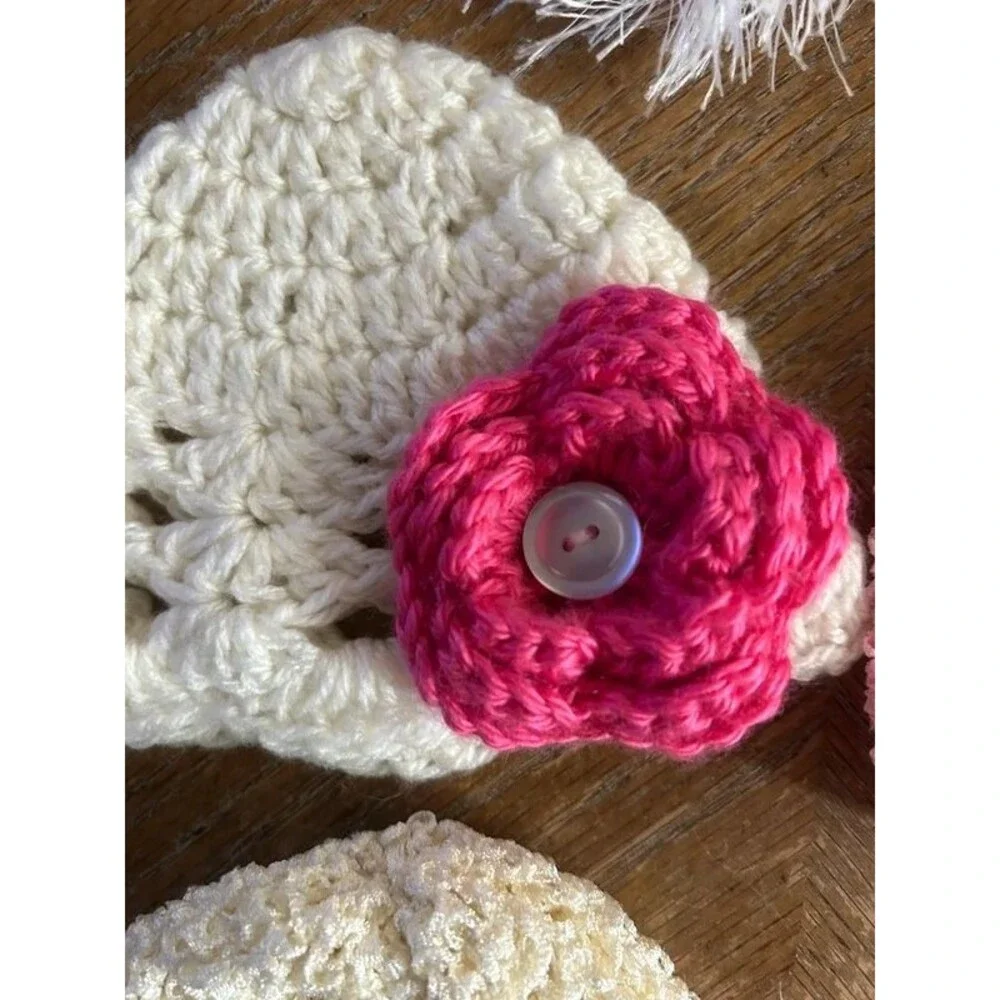 Baby girl hat and bunting bundle